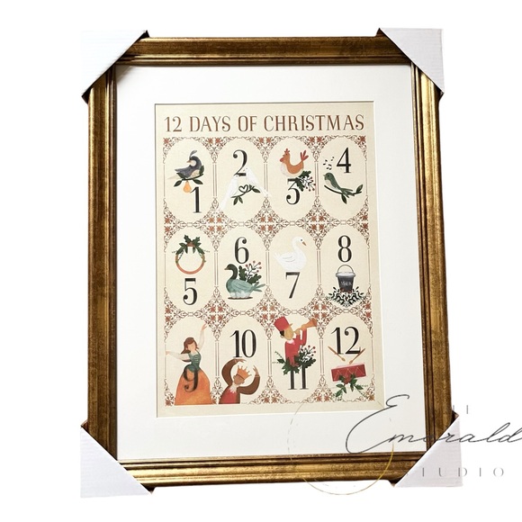 Studio McGee Threshold 12 Days of Christmas Framed Wall Art Print - Picture 4 of 4